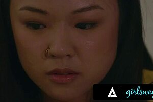 Girlsway - Busty Milf Therapist Lexi Luna Gives 18 Yo Asian Lulu Chu Multiple Intense Orgasms!