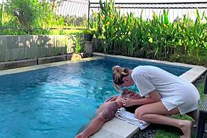 Do you love eating her in the pool?