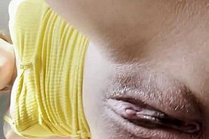 Hey, beautiful Latina masturbating with dildo for her boyfriend! 😍