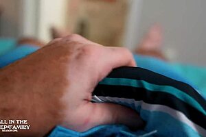 stepmom vacation, her bikini made me horny so she helped me cum