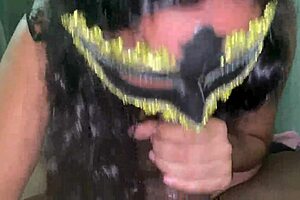 I Feel So Submissive Swallowing My Neighbor's Whole Cock At Midnight In Lingerie