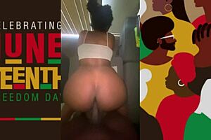 Got Some Black Pussy For Juneteen 18+th With Big Cock Orgasm