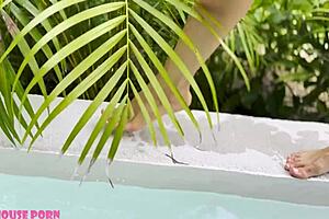 petite latina enjoys sucking and ahegao in homemade cosplay