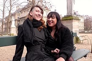 Melany And Bianca Share A Treat In French Threesome