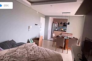 showing new apartment then roleplaying wet pussy fuck with amberzinha