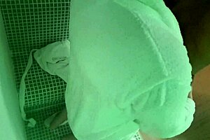 my slut wife is riding a stranger's cock at the sauna, getting a creampie while i watch