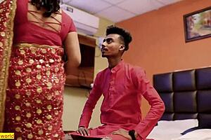 Indian village boudi bends over for deepthroat and doggystyle pounding with massive creampie in her tight pussy