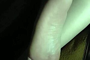 Intense Pleasure as Step Girlfriend's Feet Receive Cumshot in Passionate Moment