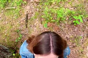 I Went For A Walk After Fucking At Home And Decided To Suck Him Off Again And Swallow Cum Outdoors