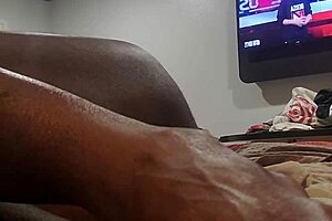 I'm jacking off while watching my own porn videos