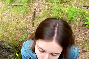 I Went For A Walk After Fucking At Home And Decided To Suck Him Off Again And Swallow Cum Outdoors