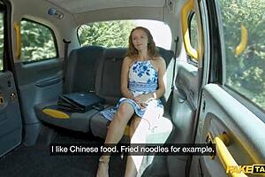 Petite czech redhead lucianna lucci craves hard fast fuck in fake taxi!