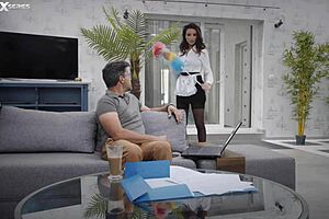 household sexual encounter with alyssia kent, muff diving and deepthroat