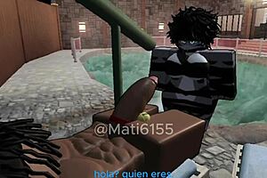 Hey, we're roleplaying in the pool, fucking her ass hard, and it turns into a threesome with that monster cock.