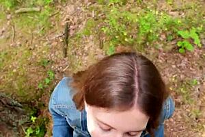 I Went For A Walk After Fucking At Home And Decided To Suck Him Off Again And Swallow Cum Outdoors