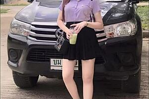 Thai Students Compete in Jerk Off Challenge Part 2