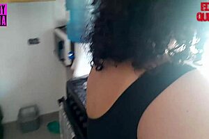 Lucky Stud Stumbles On Bikini Stepsis In Kitchen Making Breakfast, Creampie And Bent Over!