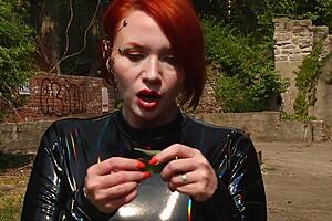 time breach with audrey ashes, redhead squirting orgasm in scifi! 🚀💦