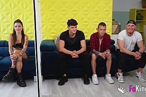 Hardcore Date! Rubi Chooses One Guy To Fuck Among Three