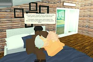 Roblox Whore Gets Throat Fucked By Big Black Cock