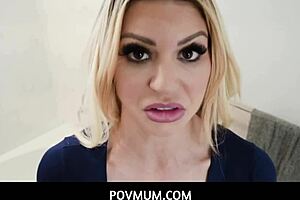 my step mom brooklyn chase takes care of me after accident with pov blowjob