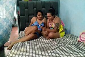 Wife Finds Husband's Lover and Fucks Her Hard!