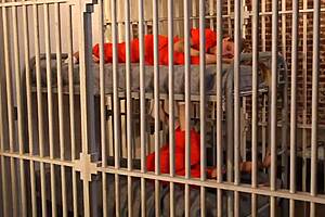 Inmates strip and grind to orgasm in lockup