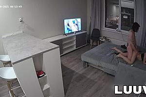 Luuv's girlfriend captures first swallow in bed for subscribers