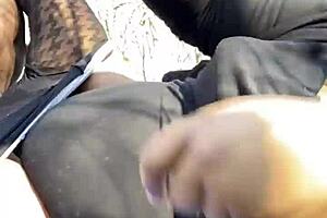 Sext bbw Remi almost caught getting bbc in park