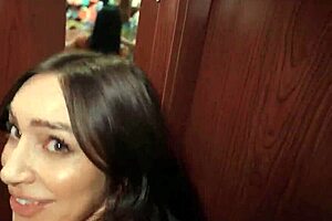 Threesome with retail thotties and stepsis in shop