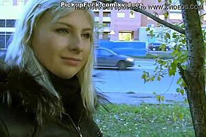 teen threesome pickup turns into public balcony sex