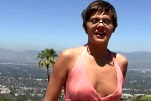 Haileey James Is A Short Haired Brunette Wearing Glasses That Loves Cock