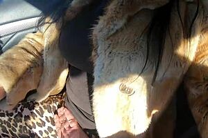 Cheating Wife Sucks Friend's Cock Outdoor Shopping