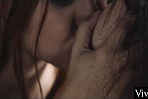 Lesbian Lovers Dressed in Sexy Lingerie Lick Shaved Pussies