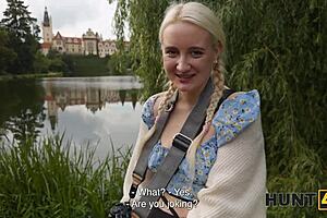 Hunt4K Cute Blonde Babe Daruma Rai Craves Huge Cock in Tight Pussy