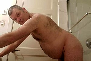 Nude Martin Lavallée Sodomizes Himself With Dildo In Bathroom