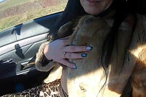 Cheating Wife Sucks Friend's Cock Outdoor Shopping