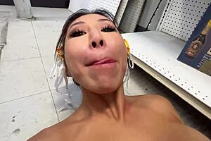 Behind The Scenes Quickie With Nicole Doshi And Monster Cock In Bodega