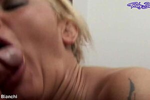 that big slut shadow enjoys blowjob and fucking with two cocks