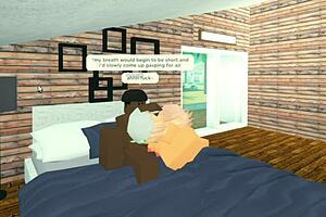Roblox Whore Gets Throat Fucked By Big Black Cock