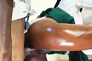 A quick meeting with school friend in public setting