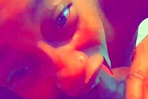 Lady Rae X deepthroats big ebony cock