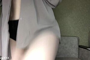 Sweet Amateur Rides Fake Cock with Nipple Clamps