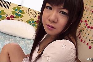 Petite Step-Sister Talks About Creampie Defloration In Bikini During Rough Jav Sex!