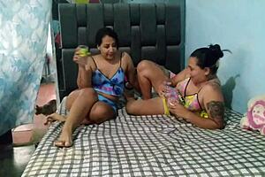 Wife Finds Husband's Lover and Fucks Her Hard!