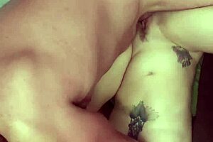 Athletic hotwife submits to muscular lover's cum