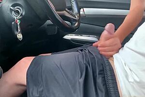 Go away my wife is coming soon a stranger jerks me off on the street near the store