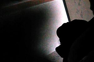 I spy on her in the toilet for some voyeur fun.