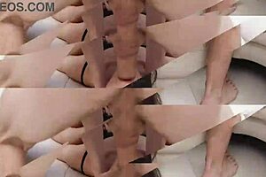 brunette slut kristy black takes anal in 4on1 orgy