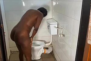 I'm watchin' this curvy ebony wit tattoos gettin' fucked by BBC under da shower, it's so hot!! Watch full on red